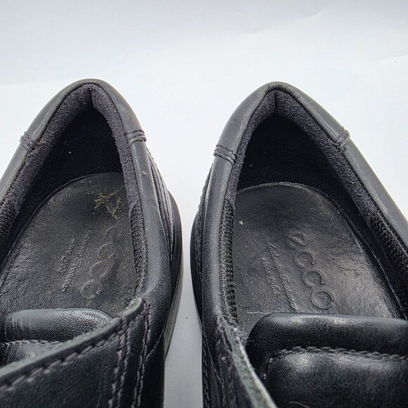 ECCO Helsinki Mens Size 9.5 Black Plain Toe Dress Shoes Oxford Work Wear Casual main image 9